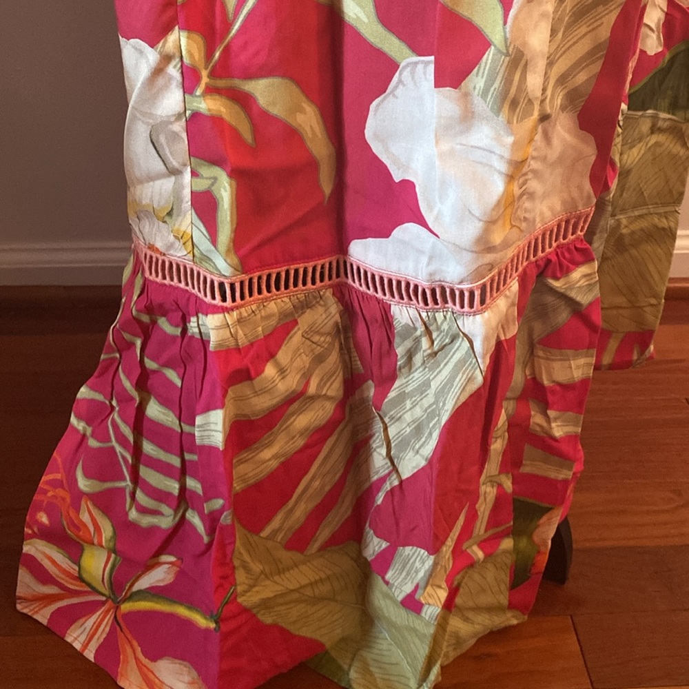POWDER limited edition tropical wrap dress size large NWT - Picture 8 of 16